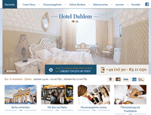 Tablet Screenshot of hotel-dahlem.de